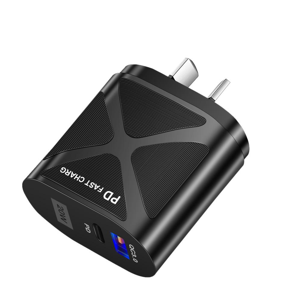 USB Travel Charger 5V/9V/12V with PD20W & QC3.0 Fast Charging - US/EU/UK Standard