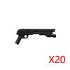 Medieval Weapons MOC Figures Building Blocks Soldiers Accessories Swords Spear Flags Shield Hammer Cowboy Guns Bricks Toys Gifts