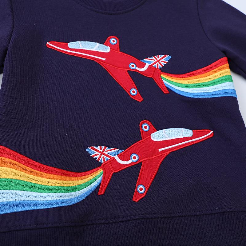 Autumn Style Kids' Trendy European & American Round Neck Sweatshirt