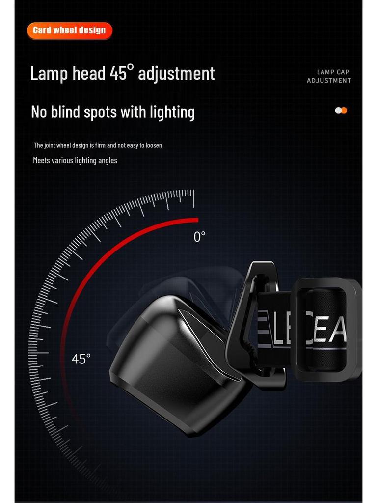 Ultra-Bright Rechargeable Children's Headlamp for Camping and Beachcombing