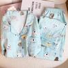 Dopamine Dog Cloud Cotton Pajamas: Women's Autumn Long Sleeve Cartoon Set