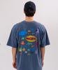 BIGWAVE COLLECTIVE Enjoy Ocean Life Pigment Short Sleeve T-Shirt (Navy)