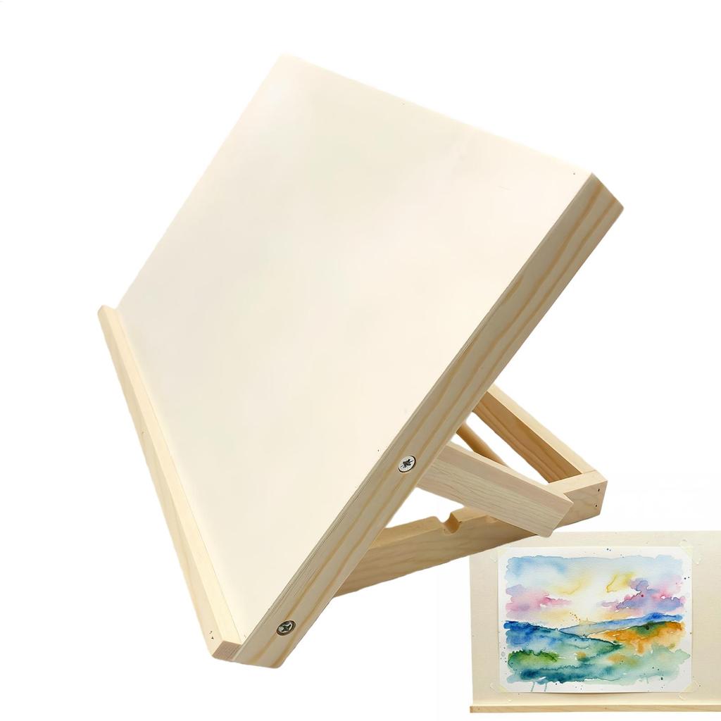 Desktop wooden easel Adjustable Angle canvas painting stand Portable folding Painting Easel for sketching watercolor bracket