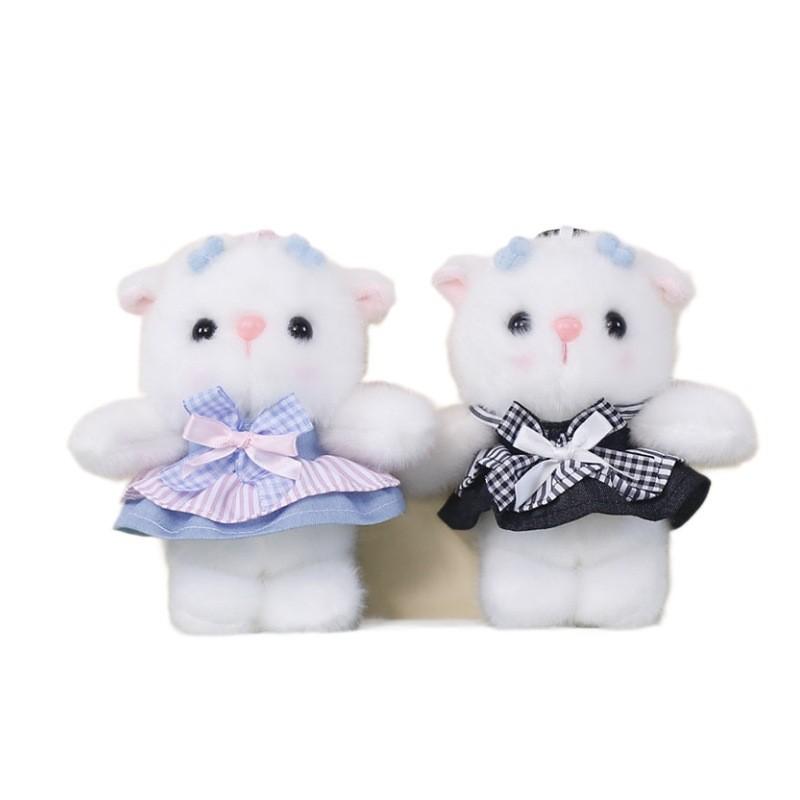 Plush Cat Keychain Cute Cat Plush Toy For Bag Decor And Collectors