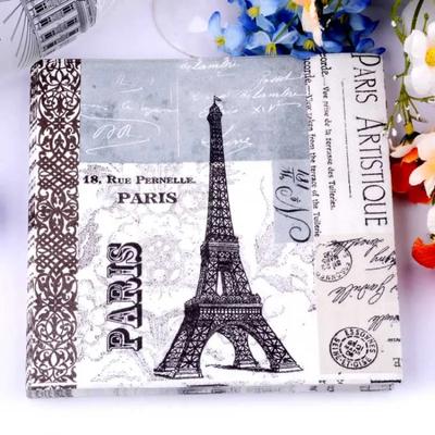 20pcs/Pac 33*33cm 2-Ply Disposable Party Napkin Landscape Pattern