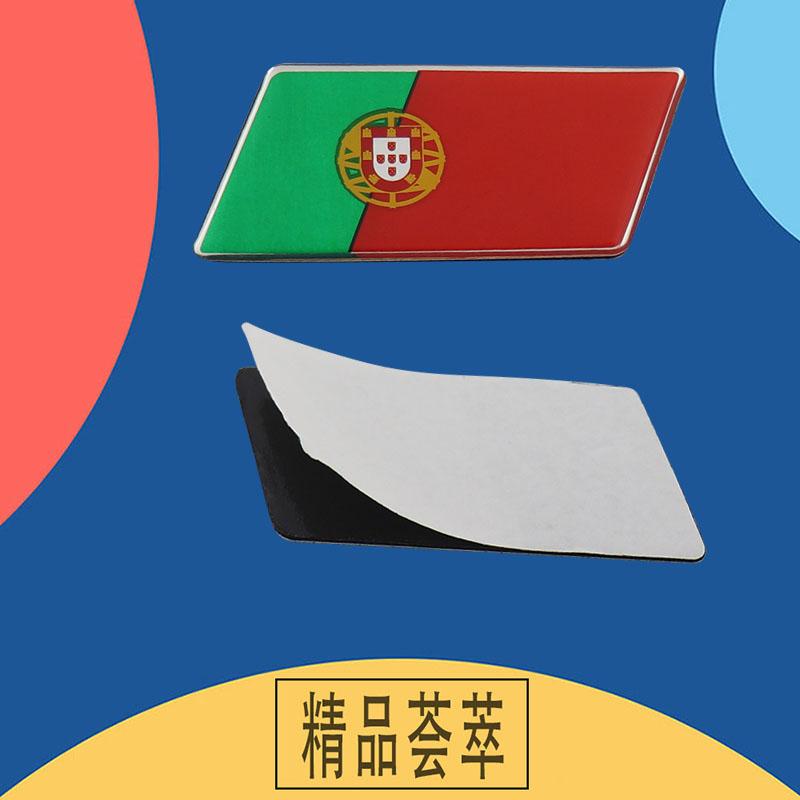 Premium Portugal Nationalflagge für Laptop Wand Auto Motorhaube Kotflügel Kofferraum Heckaufkleber Emblem Abzeichen Aufkleber