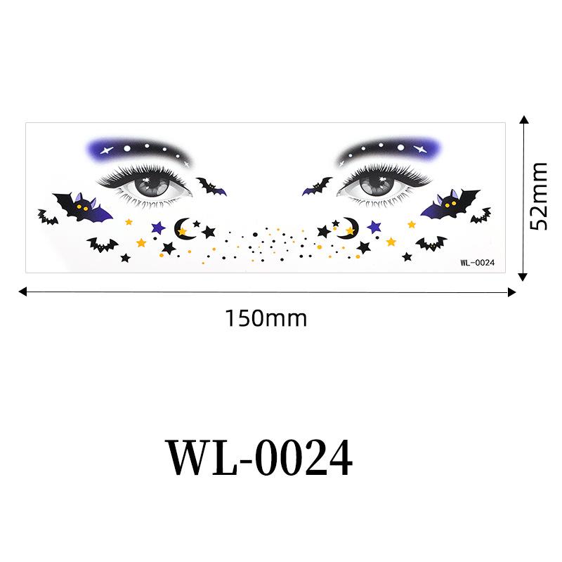 Waterproof Halloween Eye & Face Tattoo Stickers for Kids