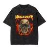 Rust In Peace Target Rock Washed T Shirts Streetwear Fashion T-Shirt Megadeths Tees Tops Men Women Graphic Printed