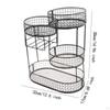 Countertop Fruit Basket Serving Stand Space Saving Party Wrought Iron Multi-Tier Vegetable Storage