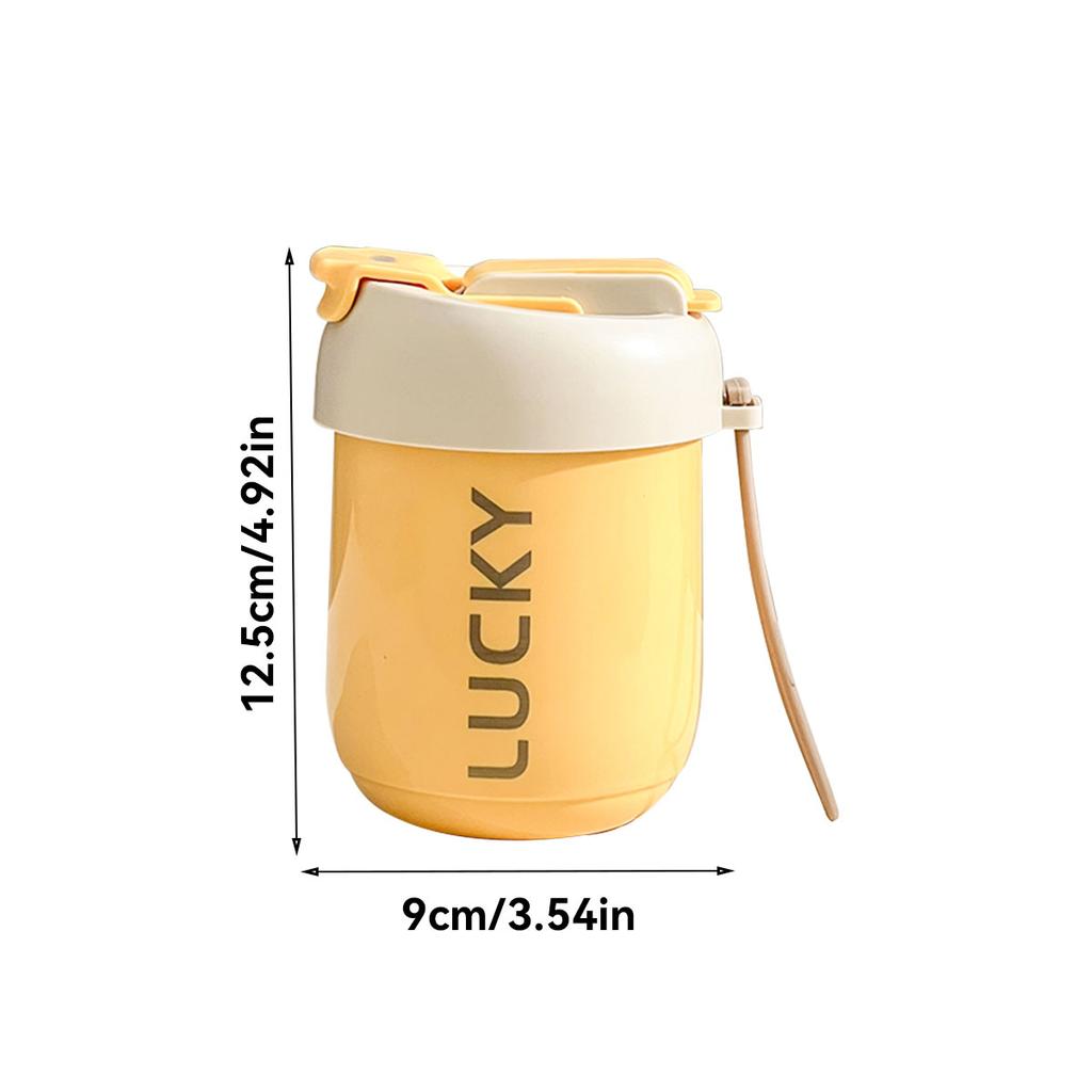 316 Stainless Steel Water Cup With Straw Detachable Double Wall Insulated Milk Coffee Mug Sealed Drinking Cup For Kids