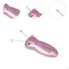 Electric Facial Hair Epilator Built in Lighting US 110V Plug Versatile Professional Pink with 1.8M