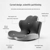 Ergonomic Memory Foam Car & Office Seat Cushion with Integrated Backrest and Lumbar Support