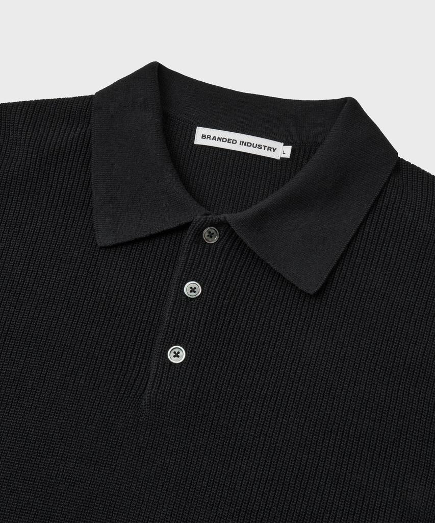 Beulaendideu Hard Twist Resort Polo Knit [Black]