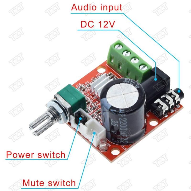 12v Mini Hi-Fi PAM8610 Scheda Di Amplificatore Stereo Audio: Classe D - Foto 5