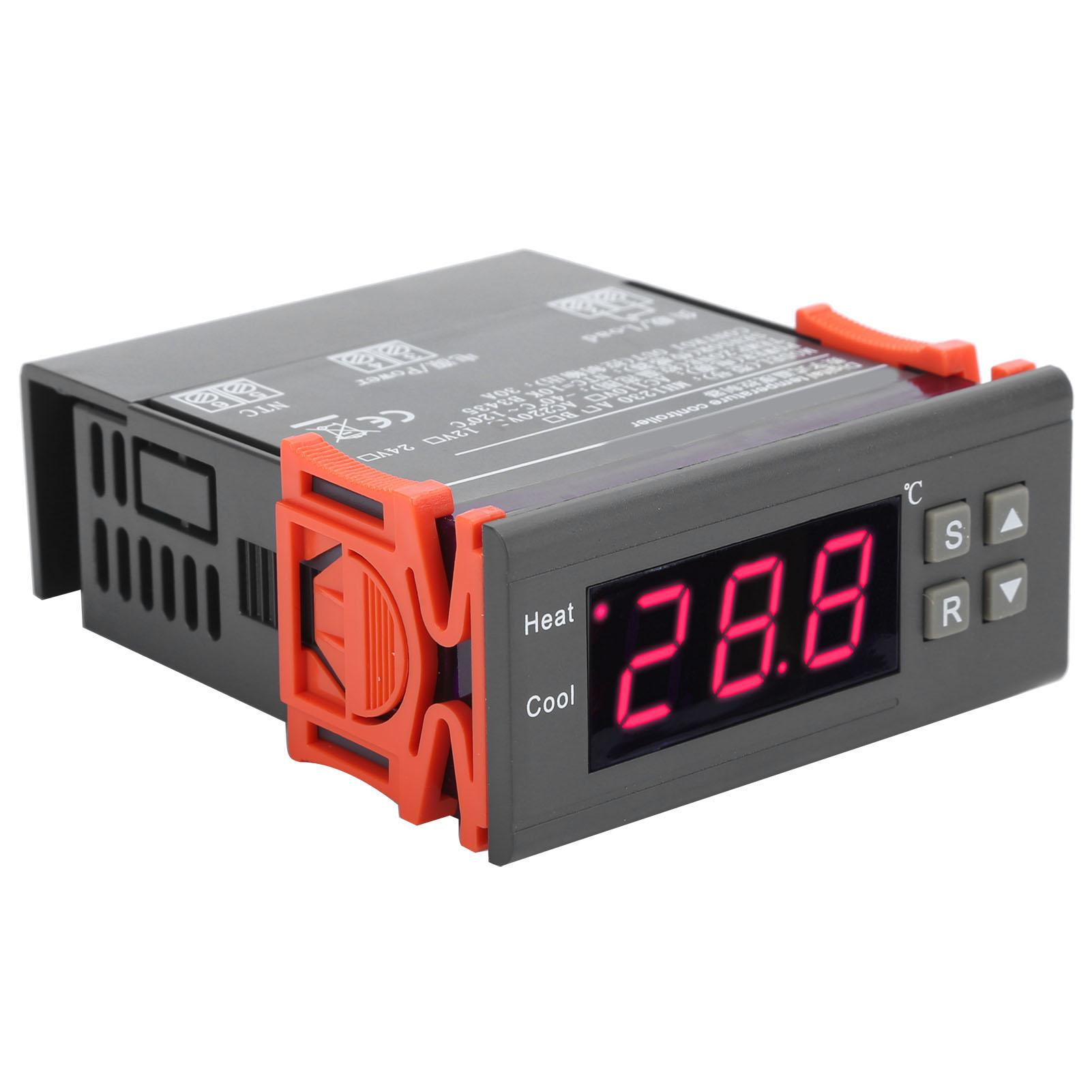 

Electronic Digital Display Thermostat Double Output Temperature Controller for Floor Heating AC200V