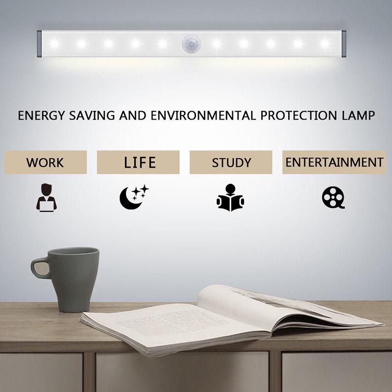 Buy LED Night Light Motion Sensor Wireless USB Rechargeable 20 30 40 ...