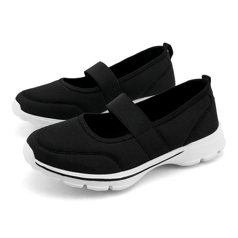 

Новые старые пекинские тканевые туфли женские сетчатые дышащие и легкие туфли для мам повседневные модные спортивные туфли с одной педалью женские туфли 35 чёрный