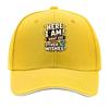 Bold Sarcastic Wish Quote Typography Sandwich Baseball Cap Sun Cap Outdoor Workouts Hat