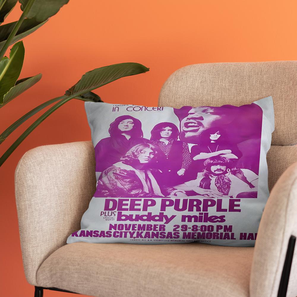 

Singer Deep Purple Cushion Cover Pillow Cover Decor Pillowcase Printed Cushion Case For Couch 40x40cm16x16Inch