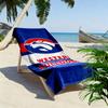 Western Bulldogs Print Beach Towel, Large Soft Quick Dry Towel for Beach Camping Swimming