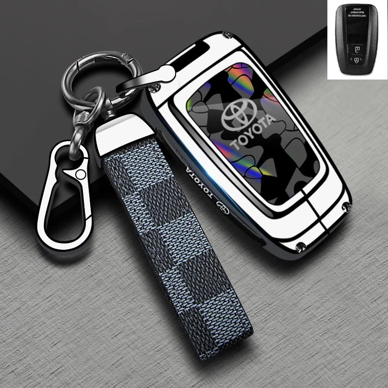Car Remote Key Case Cover Shell For Toyota Corolla Prius Camry CHR C-HR RAV4 Altis Land Cruiser Prado Protector Keyless