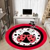 1pc Ladybug, Insect Chair Carpet for Office, Non slip, Soft and Durable Office Rug for Interior Decoration