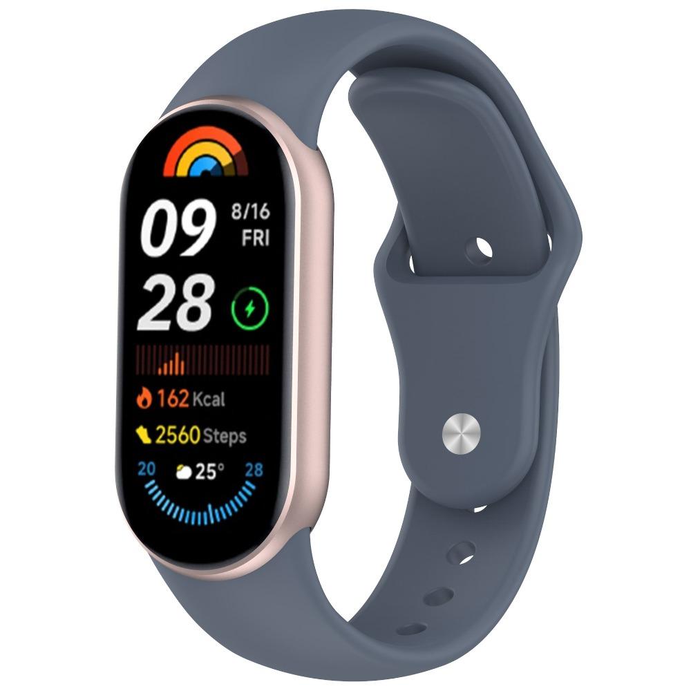 Replacement Silicone Strap for Xiaomi Band 10 9 8 with Solid Color Reverse Buckle Durable Comfortable Fitness Tracker Accessory