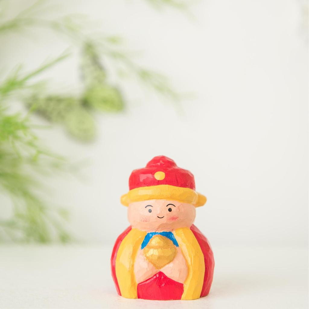 

Wooden Carved God Of Wealth Figurine For Home Office Desk Decor Gift For Celebrations
