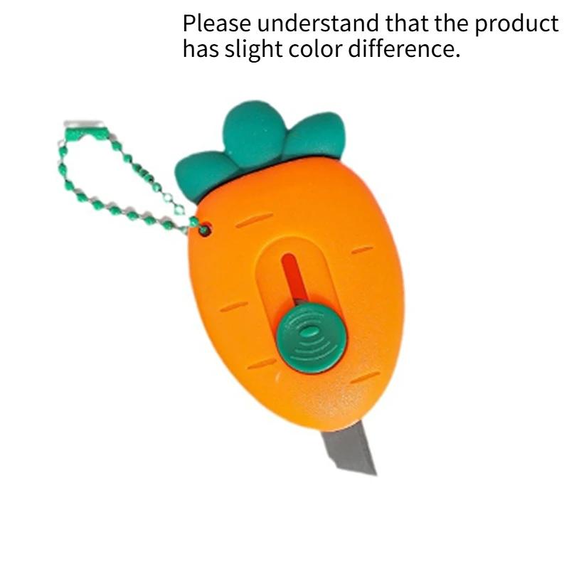 Portable mini art knife, cute fruit shaped hand account paper cutting knife, express gift unboxing knife, with chain accessories