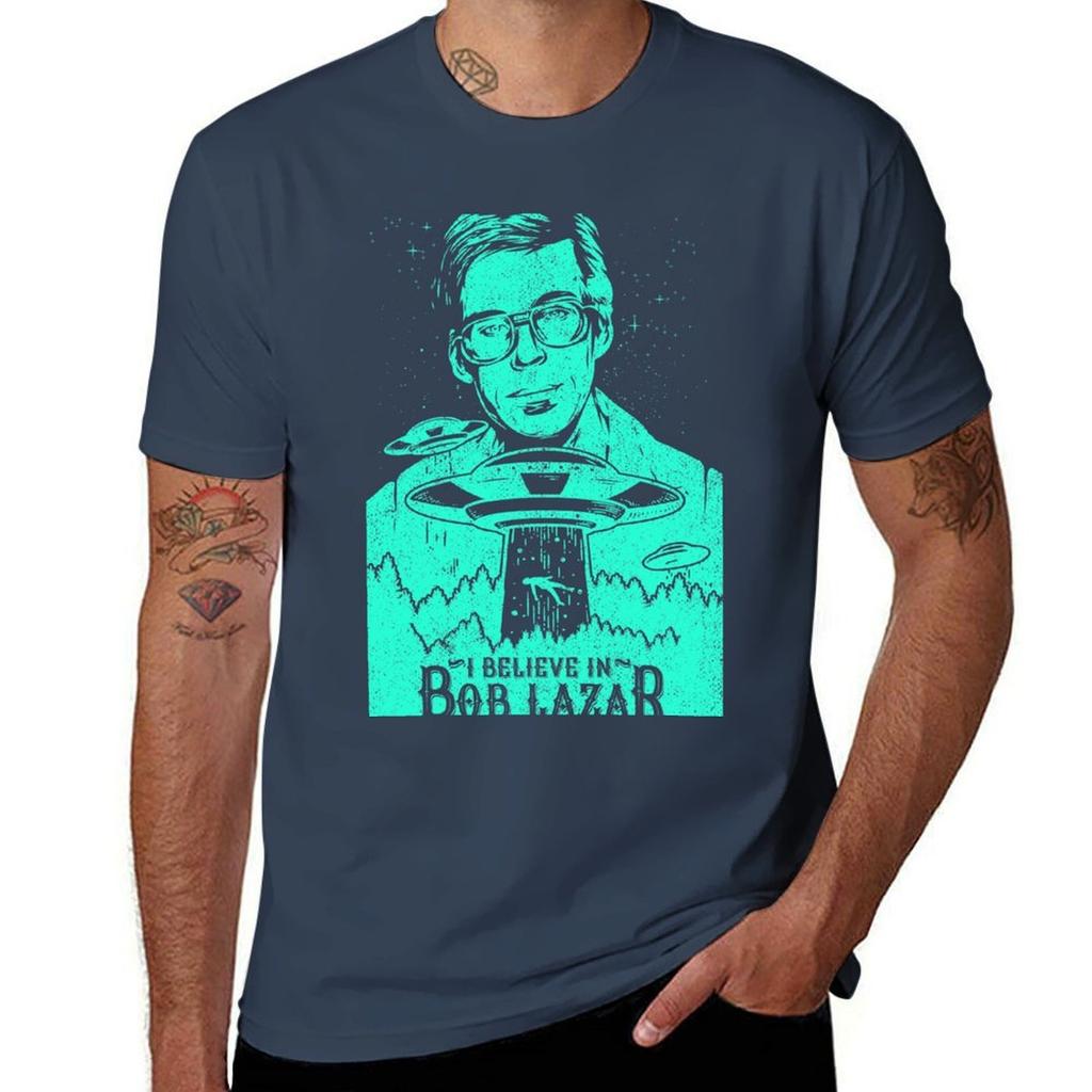 I Believe in Bob Lazar TShirt Plus Size Lightweight Tee Shirt