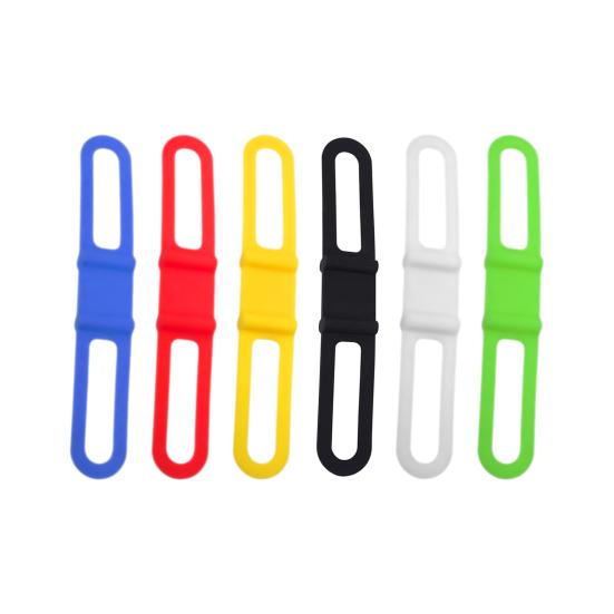3Pcs Bicycle Light Rubber Band Fine Workmanship Flexibility Heavy-duty Multifunctional  Bicycle Silicone Band for Bike