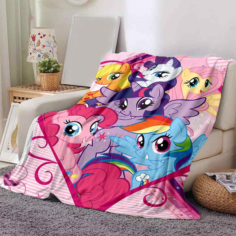 

1 шт. Фланелевое одеяло My Little Pony Dash, Мягкий и уютный плед для домашнего декора, Покрывало на диван.B093 80x120cm