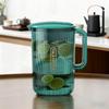 Iced Tea Pitcher Lemonade Kettle and Handle with Lid Juice Water Jug Water Pitcher for Home Office Cold Water Juice Jar