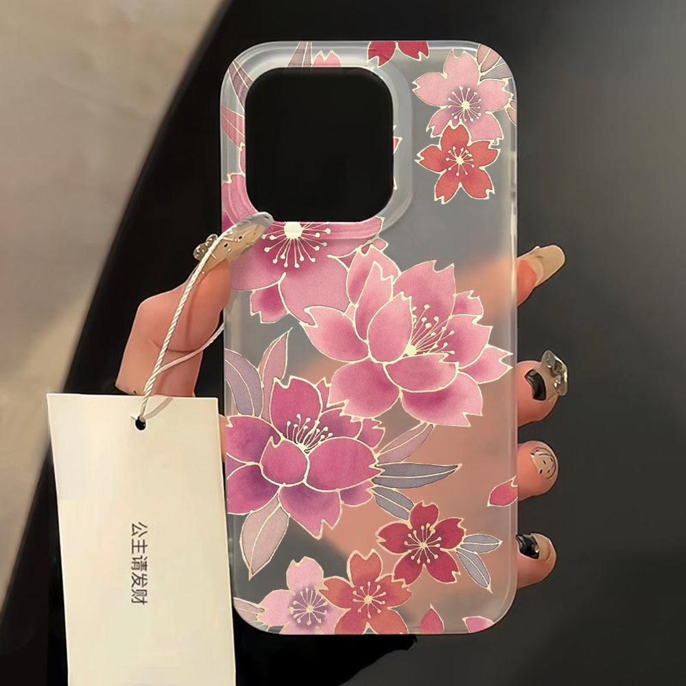 Many Flowers Phone Case For IPhone 15 11 14 Pro Max 12 13 16 17 Plus Cases Soft Matte Protective Covers Transparent Funda Shell