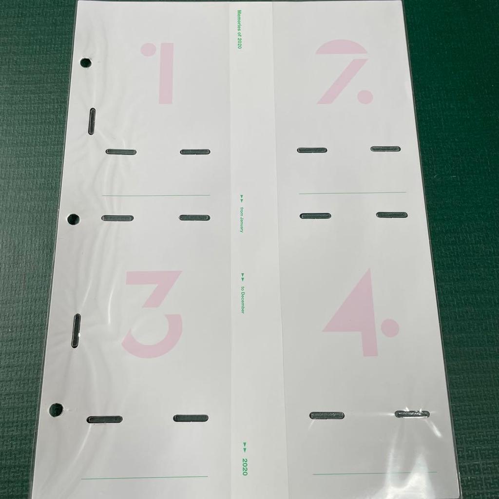 [USED] BTS Memories 2020 DVD Korean Edition Weverse Bonus Trading Card