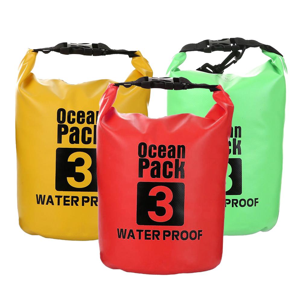 3L Drifting PVC Bags Lightweight Waterproof Phone Pouch Floating Boating Kayaking Camping Bags for Outdoor Swimming