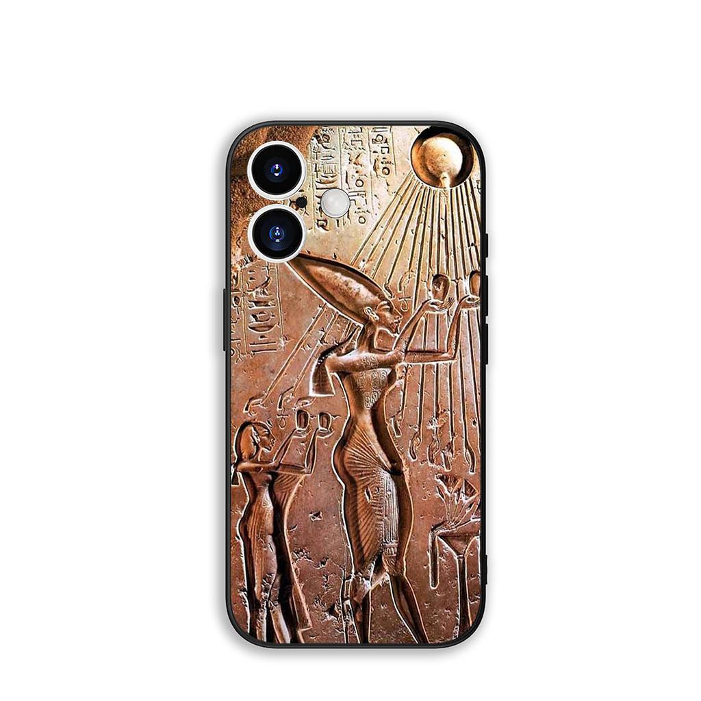 for Samsung Galaxy A36 A17 A26 A07 A35 A54 A53 A13 A33 A34 S8 S9 S20 S21 FE S10 Plus Cover Case Egypt Nefertiti Anubis Ankh Art