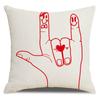 Valentine's Day Pillow Cover New Letter Love Sofa Cushion Cover Short Plush Cushion Pillow