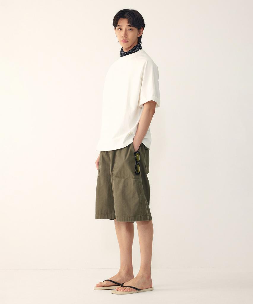 STUDIO TOMBOY [Men] Carpenter Pocket Half Pants_Khaki 9156231313