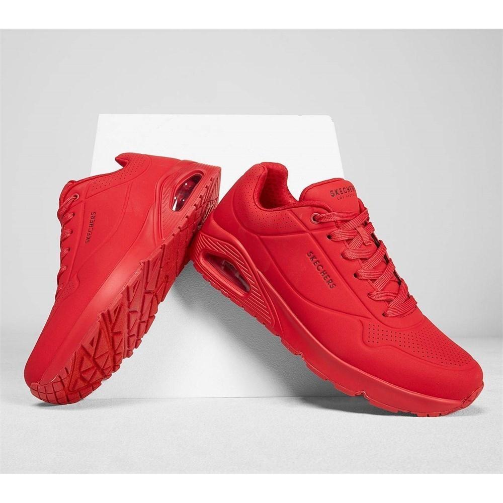 Men's Skechers Uno Stand On Air Red Sports Shoes (52458-RED)