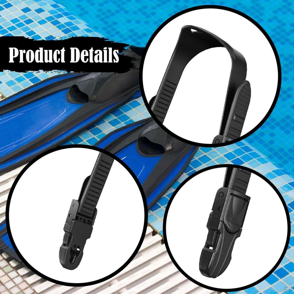 Adjustable Fin Straps for Scuba Diving And Swimming with Quick Release