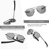 Photochromic Discoloration Sunglasses Military Style Pilot Aviator Sunglasses for Men Polarized UV400 Protection [SUNGAIT] SGT285QBS-JP