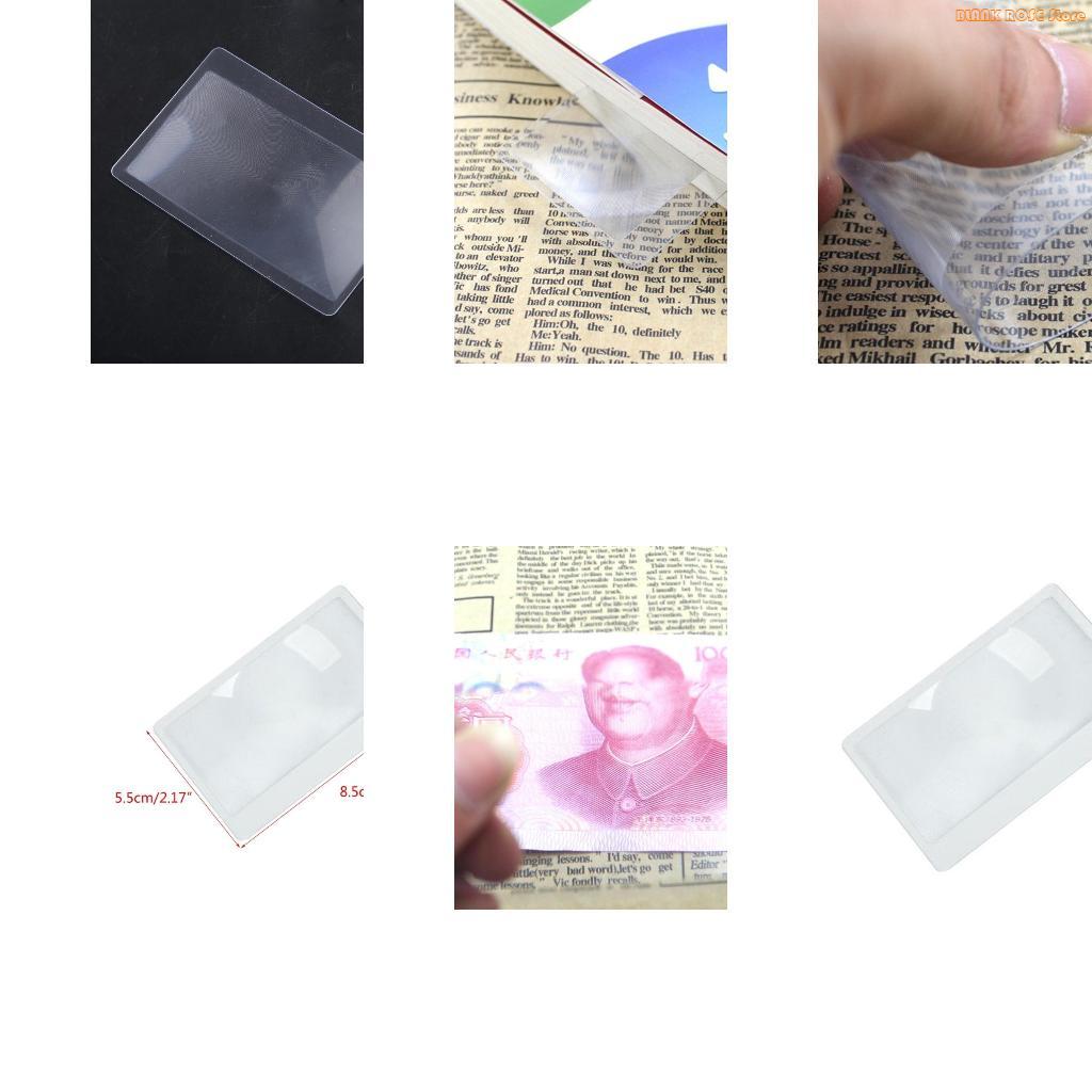 K1AE Handheld Reading Magnifier Glass Handheld Card Old Man Reading Glass