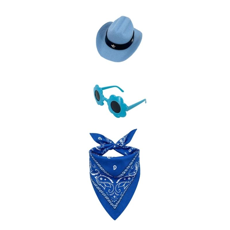 Porch Bird Clothes for 23 Inch Display with Coordinated Hat, Flower Glasses and Scarf for Patio or Entry Display