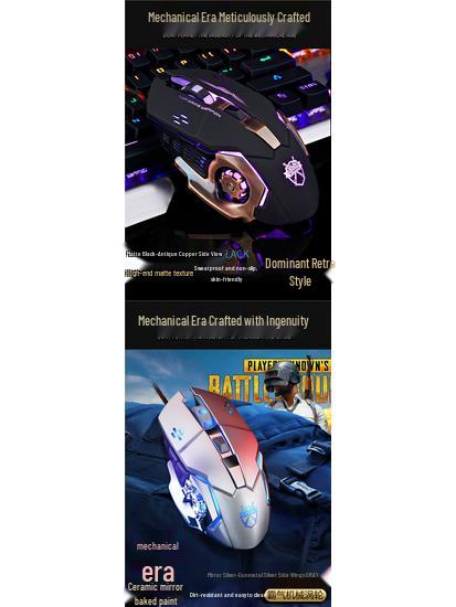 Wrangler Silent Wired Macro Gaming Mouse for Desktop and Laptop