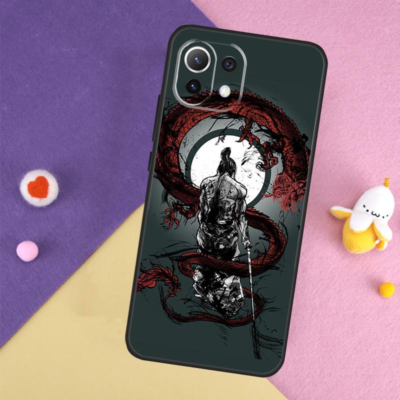 

Япония Чехол Самурай Ниндзя Для Xiaomi 15 13 14 Ultra 14T 11T 12T 13T Pro POCO X7 Pro X3 X5 X6 F5 F6 M6 Pro POCO X3 Pro