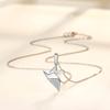 Thousand Paper Crane Pendant Necklace Women'S Fashion Ins Simple Temperament Niche Design Sense Ins Premium Durable