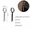 1pairs No Ear Piercing Square Stick Pendant Earrings Tassel Earrings  For Women and Men
