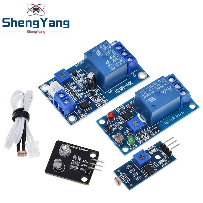 5V 12V Lichtsteuerungsschalter Fotowiderstand Relaismodul Detektionssensoren TZT 10A Helligkeit Automatisches Steuerungsmodul für Arduino