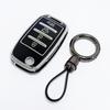 For Kia K5 Optima Sorento Forte Stinger Rio 3 K2 Ceed Cerato K3 Sportage 4 Picanto 3/4 Buttons Car Key Case Keyless Chains